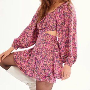 Free People Jael Printed Mini Dress